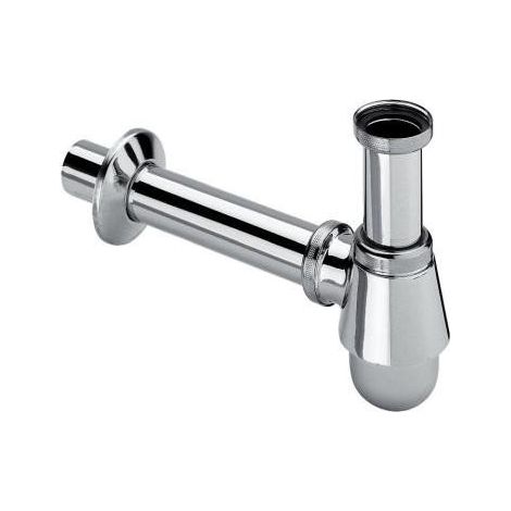Sifón de bidé de botella de 5/4" x 5/4" x 200 mm, latón/cromo. (1/2)