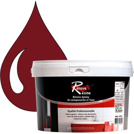 Peinture Résine - RAL 3004 - Rouge pourpre - 0,5L - Brillant - Multi-supports (1/4)
