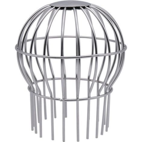 Gouttière Guard 7,6 cm en acier inoxydable 304 Filtre Passoire pour tuyau de descente rond de 6,6 cm à 9,9 cm, arrête les graines de feuilles et autres débris Outil de nettoyage de gouttière (1/4)
