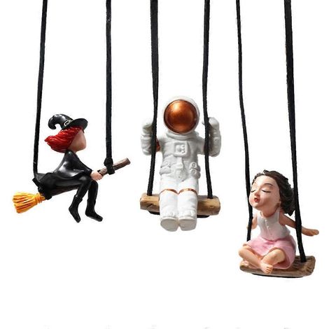 Pendentif suspendu animal balançoire (1 pièce) - Décoration de jardin ou cour extérieure mignonne (1/4)