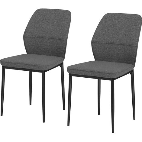 Sillas de Comedor Terciopelo Sintético Gris Respaldo Curvo Patas Acero 45x57x86 cm (1/5)