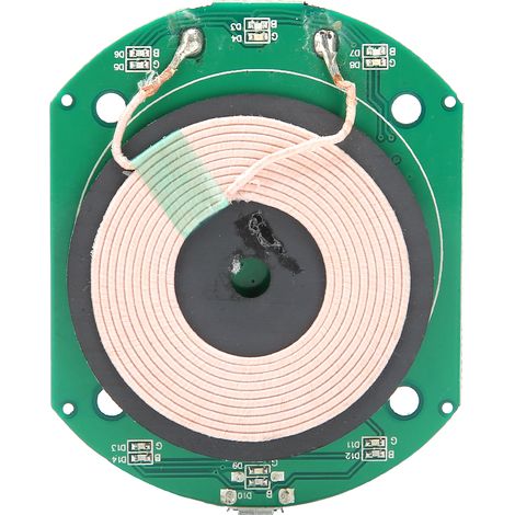 Carte de charge sans fil Qi 5W avec module PCBA et bobine, port Micro USB intégré (1/5)