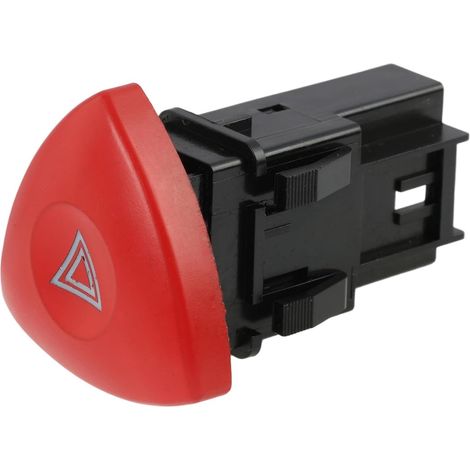 Bouton Warning Feux de Détresse Rouge 8200442724, Interrupteur de signal, Bouton de Commutateur de Voyant de Danger, Interrupteur de Signal de Détresse (1/5)
