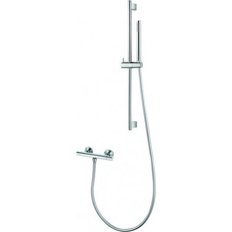 Set miscelatore termostatico e saliscendi modello F500 kamalu