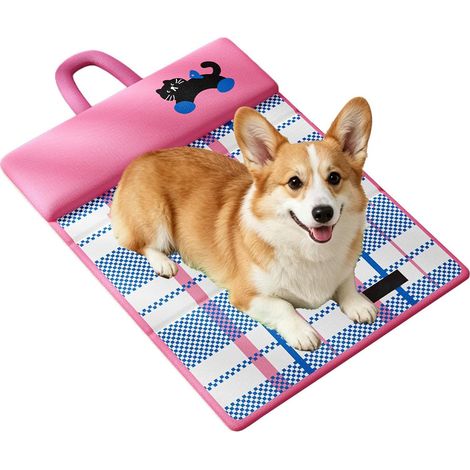 Alfombrilla refrescante genérica para perros  Alfombrilla de gel transpirable, impermeable y antideslizante  Cojín refrescante para gatos, ideal para el hogar, sala de estar, jardín, patio, uso interi (1/5)