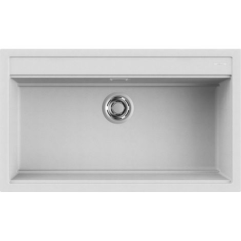 Lavello Elleci Incasso 1 vasca 86x51 Best 360 Granitek Bianco LGB36068