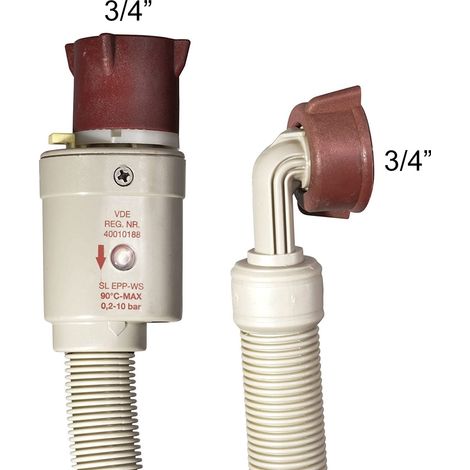 TUBO CARICO LAVATRICE LAVASTOVIGLIE CM 200 CON ACQUASTOP NO ALLAGAMENTO LV 605