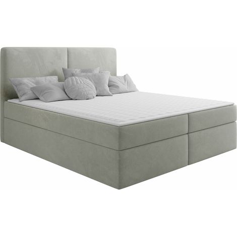Cama continental Zanesville 100, Manila 14, Continental, Doble, 160x200, Tapiz, Somieres, 162x209x115cm