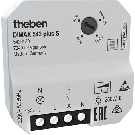Theben DIMAX 542 plus S - Universaldimmer, autom. Lasterkennung, Poti-Bedienung (1/5)