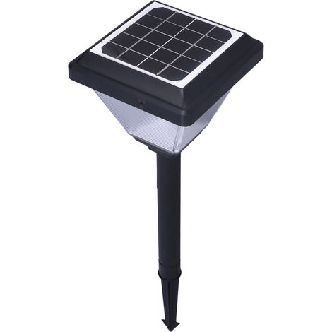 Colonne lumineuse solaire monocristalline 5V 2W, colonne lumineuse LED étanche fixe avec batterie intégrée (1/5)