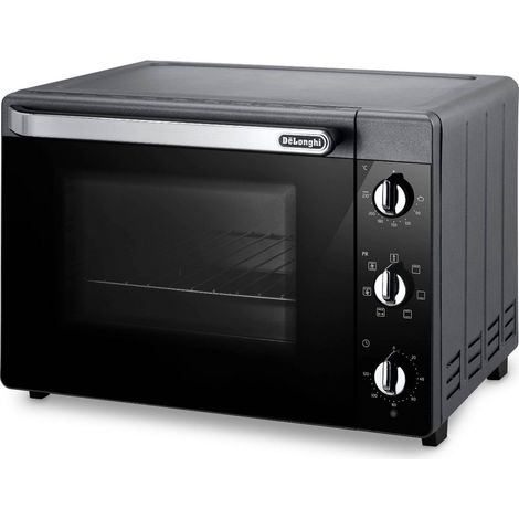 Mini-four - Chaleur tournante - Tournebroche - DELONGHI - EO40123.S - Noir - 40 L - 51,5 x 44 x 36 cm - 2000 W (1/5)