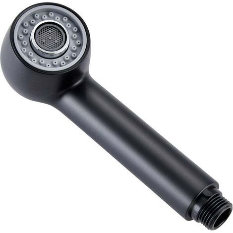 SABIR Ausziehbarer Brausekopf, Schwarz, Küchenarmatur, 2 Düsen, Ersatzbrausekopf für Küchen- oder Waschbeckenarmatur (1/5)