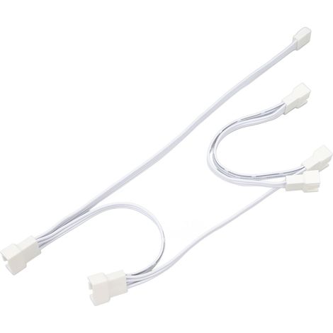 Câble d'extension flexible en ABS à 4 broches pour ventilateur de châssis 1 à 5 pouces pour ordinateur PC (1/5)