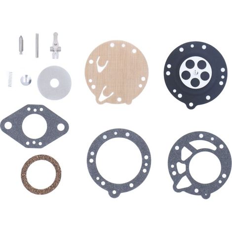 Vergaser-Reparatursatz für McCulloch ETC RK88HL RK-88-HL, aus Gummi und Papier, 12-teilig (3 Dichtungen und 9 Zubehörteile) für Rasenmäher und Kettensägen