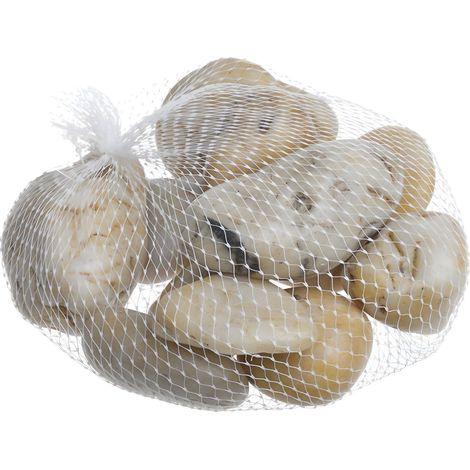 Beige Flusssteine 1kg 8-12 Stück (1/5)