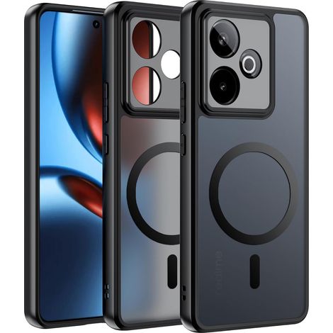 Étui pour Realme GT 7 / 7T, compatible MagSafe, finition mate, noir