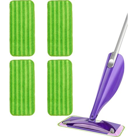 Lingettes réutilisable pour Swiffer WetJet 4 Packs, Tampon à vadrouille Reutilisable, Mop Pads en Microfibres (1/5)