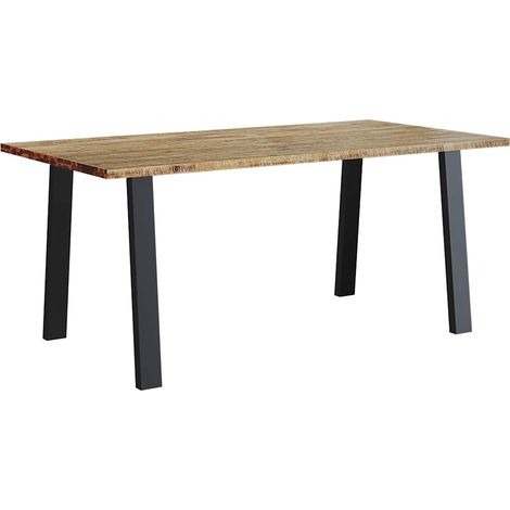 Table de salle à manger,Table à manger 150x90x75 cm bois d'acacia solide CFW59399 (1/5)