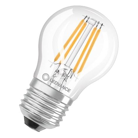 LEDVANCE CLASSIC LED E27 POIRE FILAMENT CLAIRE 4.2W 470LM - 927 BLANC TRÈS CHAUD MEILLEUR RENDU DES COULEURS - DIMMABLE - ÉQUI (1/7)