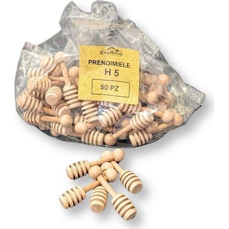 Prendimiele in legno di faggio da 5,5 cm (conf. 50 pz)