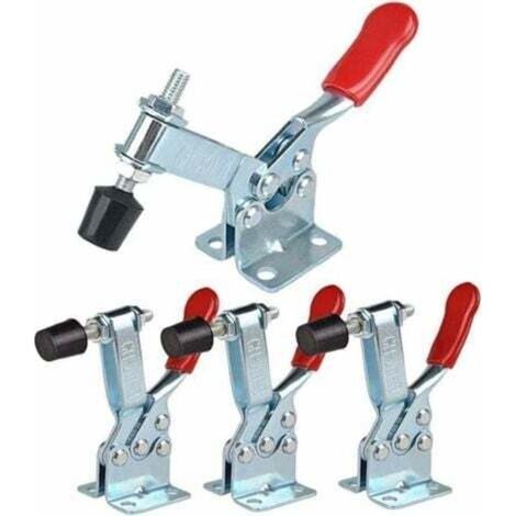 GH-201-B - Lot de 4 sauterelles à serrage vertical avec base horizontale - Capacité 90 kg (1/4)