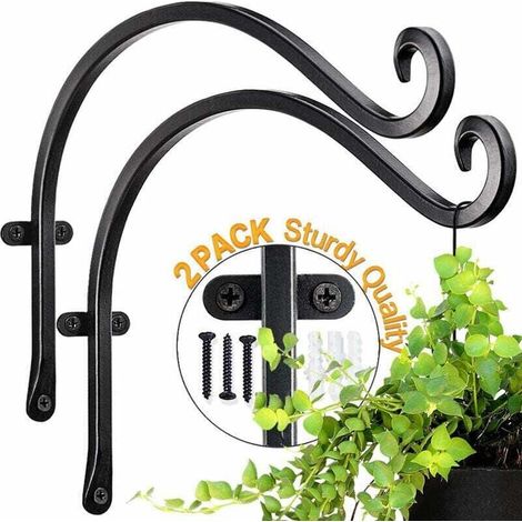 2 Paniers Muraux Fer Forgé Plantes Mangeoires (1/5)
