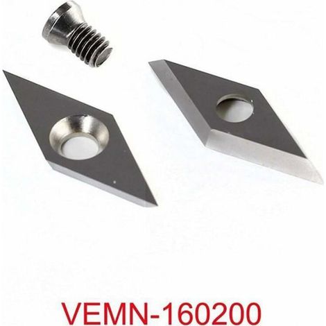 Plaquettes De Coupe En Carbure De Tungstène - 11x11x2 0 Mm Carrées - Pour Tour À Bois - 3 Pièces (1/4)