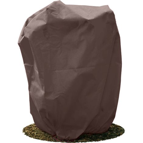 Frostschutzhaube 80g/m² 155cmx150cm Winterschutz Frostschutzvlies braun (1/4)