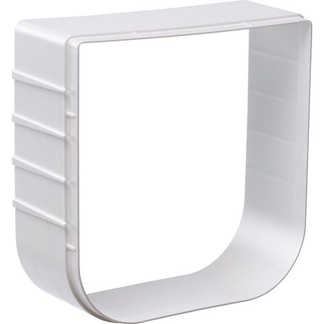 Ferplast SWING EXTENSION Tunnel estensibile per portine Swing per cani e gatti. Variante SWING 1  - Misure: 15.5 x 5 x h 16 cm - Bianco (1/3)