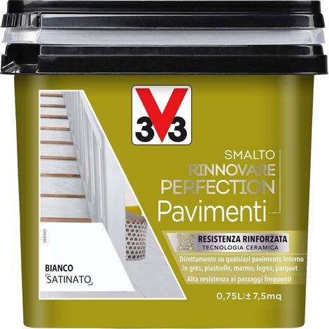 Smalto all'Acqua Rinnovare Perfection Pavimenti 750 ml V33 - Bianco Satinato (1/5)