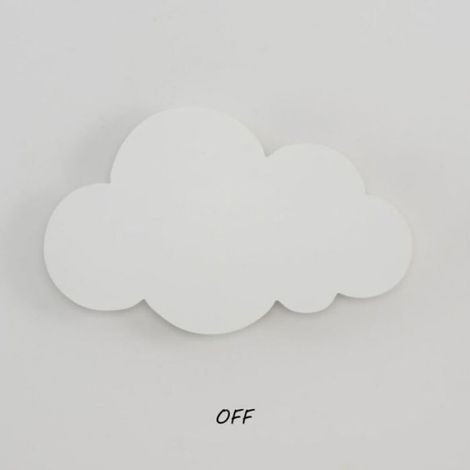 Applique Murale - Nuage - LED 18 W 1200 Lm 220-240 V - Pour Chambre Enfant Bureau Salle De Bain - 30x21x5 cm (1/4)