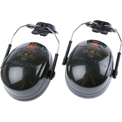 Casque anti-bruit 3M PELTOR série Optime II Coquille 31dB Vert ( Prix pour 1 paire ) (1/2)