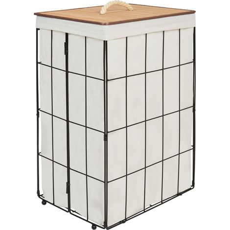 Aufbewahrungskorb MIRISSA Metall Schwarz 72 L (1/5)