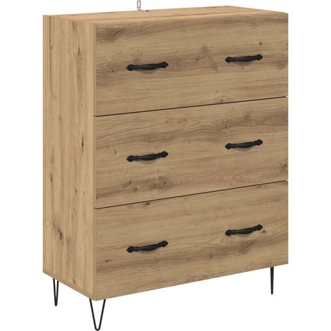 vidaXL Sideboard with Drawer Artisan Oak 69.5 x 34 x 90 cm (1/4)