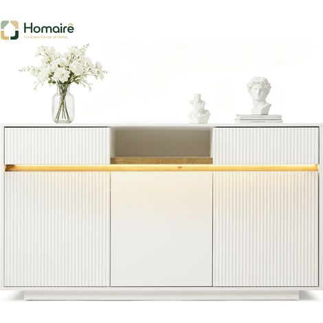 Kleiderschrank und Polyester 140 x 40 x 85 cm weiß aus Holz mit Stauraum HOMAIRE (1/5)