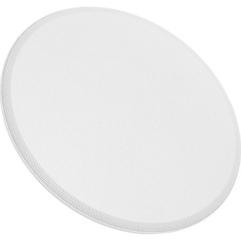 Grille Cm Ronde Blanc de Haut-Parleur en Fer de Plafond 23,5x23,5 Dispersion Sonore Efficace et Durabilité pour Camping - rénovation Intérieure (1/5)