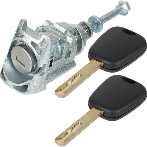 Inserto serratura porta anteriore sinistra per Citroen C4 04-10 + 2 chiavi (1/2)