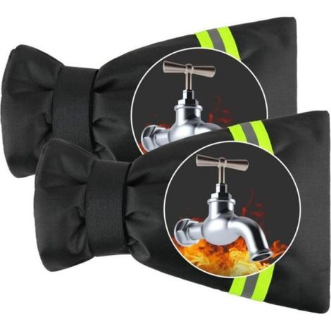 2 Pièce Housse pour Robinet Exterieur, Couvercle Antigel pour Robinet Protection, Housses De Robinet De Jardin Imperméable pour la (1/4)