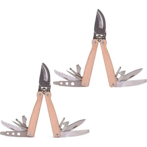 2 sécateurs de poche multi-outils (1/4)
