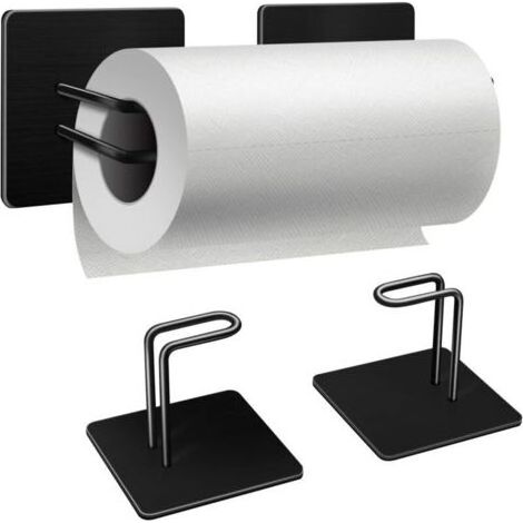 Porte-serviettes magnétique pour réfrigérateur, support mural magnétique pour réfrigérateur et barbecue, porte-essuie-tout suspendu sur panneau perforé – Acier (1/5)