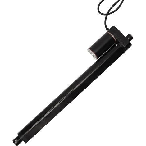 Vérin électrique linéaire 12V 1000N course 250mm noir, pour automatisation agricole, robotique, portail, maison intelligente, avec télécommande et contrôleur (1/5)