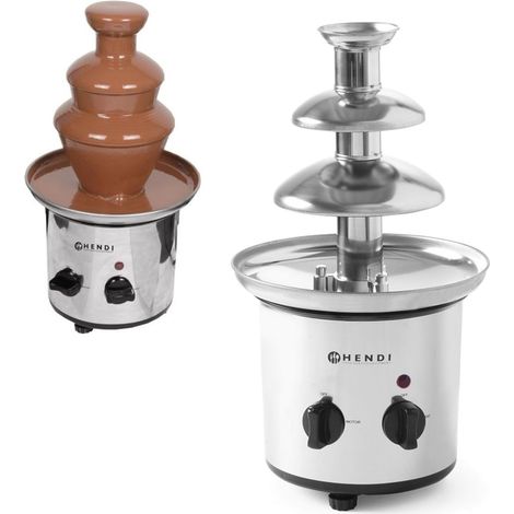 Fontaine à fondue au chocolat, acier, 170 W - Hendi 274101