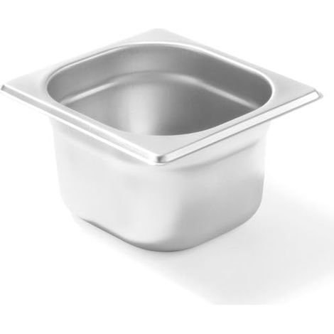 Contenitore GN 1/6, altezza 65 mm, acciaio inox - Hendi 800621