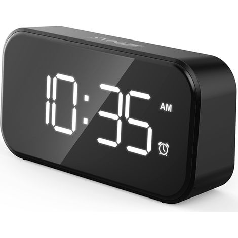 Reloj Despertador Digital LED 5 Pulgadas, Doble Puerto USB Carga Rápida, Brillo Ajustable y Función Snooze – Ideal para Dormitorio (1/5)
