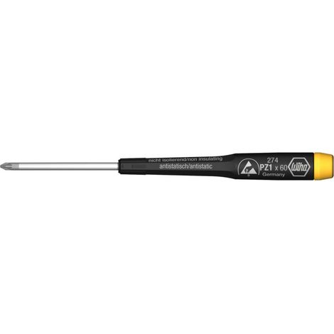 Wiha Precision ESD Pozidriv-Schraubendreher (274) PZ1 x 60 mm (1/4)
