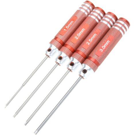 Nitrure De Titane Tini Hex Pilote Cle 4Pcs Set 1,5 Mm / 2 Mm / 2,5 Mm / 3,0 Mm Pour Helicoptere Rc Reparation (1/5)