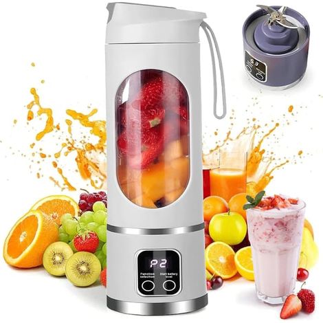 Blender-extracteur de jus numérique multi-modes - Écran LED intelligent, nouveau blender portable blanc 2026 (1/5)
