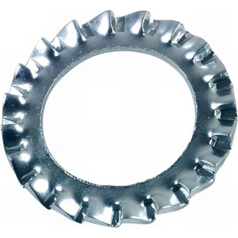 Rondelle denture extérieure M8 mm AZ Zinguée - Boite de 1000 pcs - Fixtout 50000802B