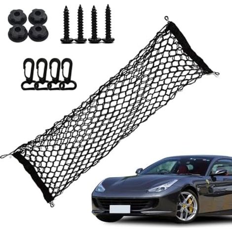 Filet de rangement pour coffre de SUV Sac de rangement vertical universel avec crochets pour dossier de siège auto - Organisateurs de dossier pour SUV, camping-car, berline, voiture de sport, voiture (1/5)