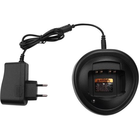 Chargeur de bureau pour radio CB GP328, adaptateur pour interphone GP320, GP338, GP340, GP360, GP380, GP240, GP280, GP329 et GP540 (prise européenne).- (1/5)